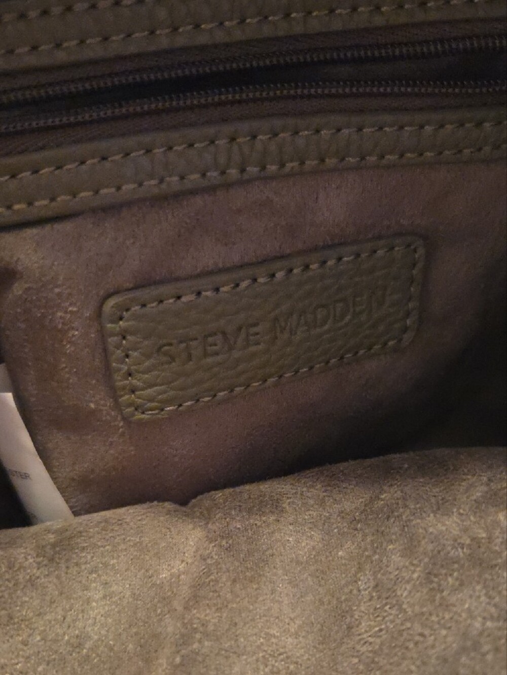 Steve Madden Mini Olive Green Pebbled Backpack - Women's - Picture 2 of 4